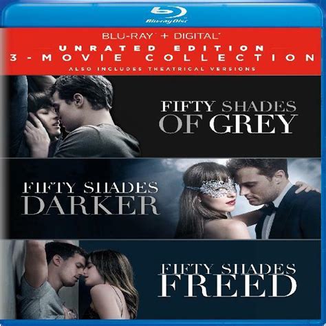 Fifty Shades Of Grey Trilogy 3 Movie Collection Darker Freed Unrated