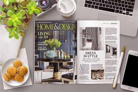 Free Open Magazine Mockup PSD Template| Mcokupden Exclusive