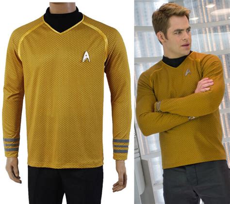 Star Trek Into Darkness Kirk Spock Yellow Shirt Badge Cosplay St