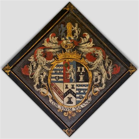 Hatchment Of Thomas Cecil 1st Earl Of Exeter Kg 1542 1623