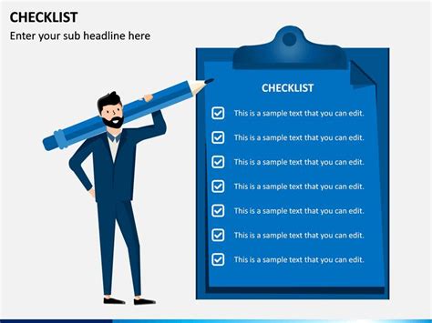 Efficient And Visually Stunning Checklist Powerpoint Templates