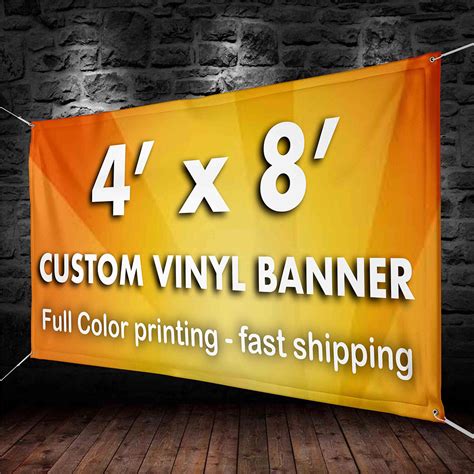 Print 4x8 Vinyl Banner With Grommets Outdoor Indoor Use Printing Atl