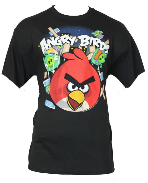 In My Parents Basement Angry Birds Mens T Shirt The Red Bird Wreaks