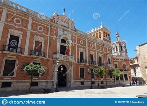 Archiepiscopal Palace Of Valencia And Miguelete Tower In Spain
