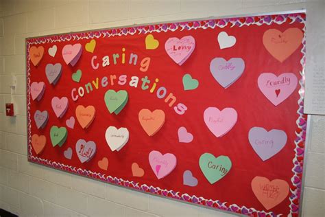 Conversation Hearts Valentines Day Bulletin Board Valentine Bulletin