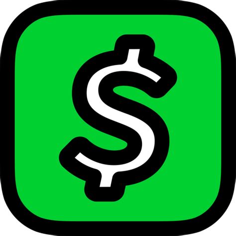 Cashapp Logo Icon Download In Colored Outline Style