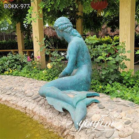 Bronze Life Size Mermaid Statue Fountain Pool Decor On Sale Bokk 977