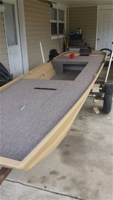 Bow step storage provides extra storage and makes access to the bow easier. Jon Boat: Jon Boat Rod Storage