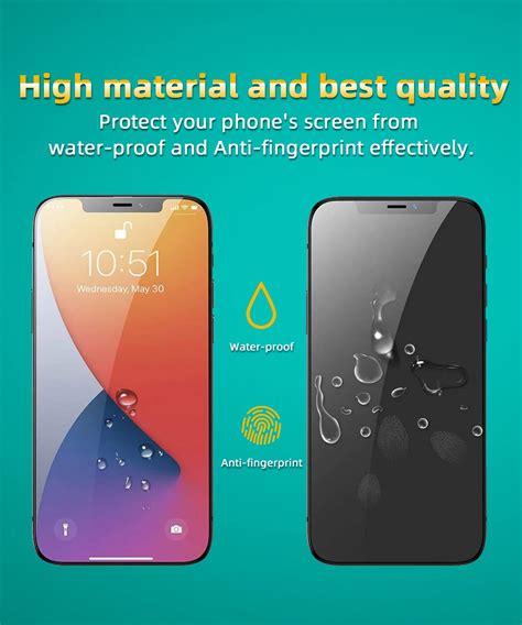 High Quality Privacy 9h Anti Spy Tempered Glass Mobile Phone Screen