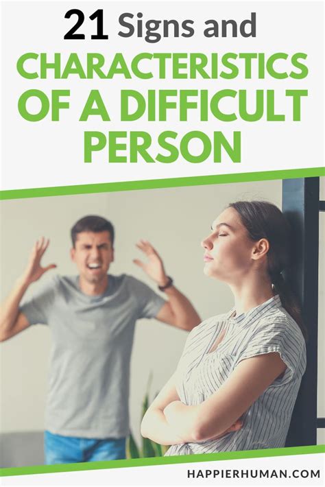 21 Signs And Characteristics Of A Difficult Person Happier Human