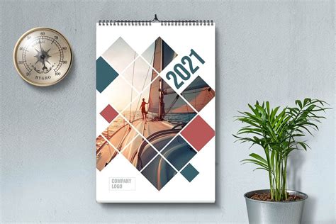 Ad 2021 Wall Calendar Template By R Studio On Creativemarket Wall