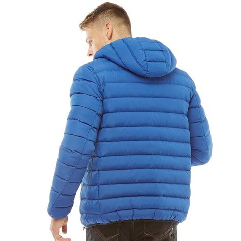 Buy Fluid Mens Padded Hooded Jacket Cobalt