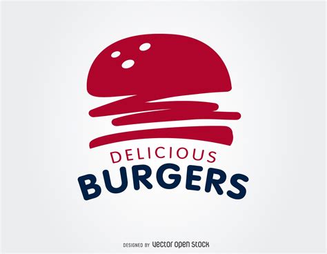 Burger Fast Food Logo Template Fast Food Logos Logo Food Food Logo