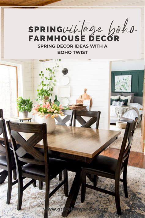 Spring Vintage Farmhouse Decor With A Boho Twist Vintage Farmhouse