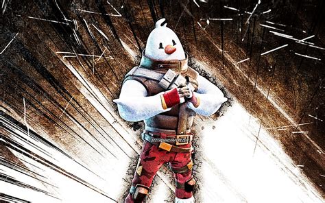 Snowmando Grunge Art Fortnite Battle Royale Fortnite Characters
