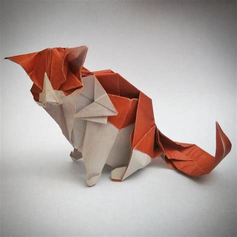 Origami Cat Designed By Katsuta Kyohei And Folded By Me Rcats