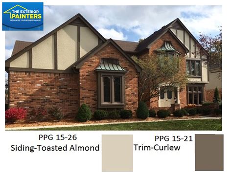 Ppg 1097 3 Toasted Almond For The Stucco Ppg 15 21 Curlew For The Trim