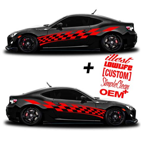 Car Graphic 201 Racing Flag Free Decals