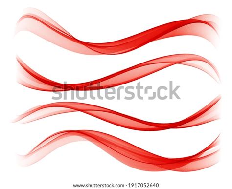 Red Color Abstract Transparent Wave Design Stock Vector Royalty Free Shutterstock