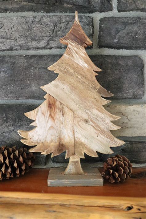Rustic Pine Tree Made From Barn Woodweathered Reclaimed Etsy