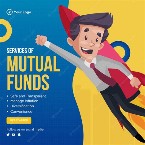Premium Vector Services Of Mutual Funds Banner Design Template