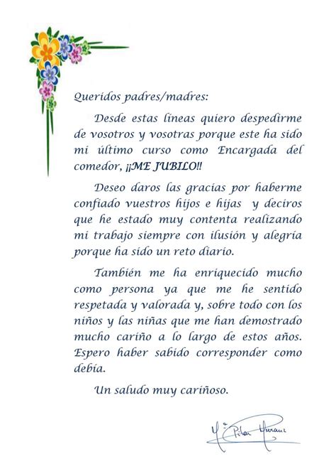 Carta De Despedida Laboral A Clientes Elaine Jones Ejemplo De Carta