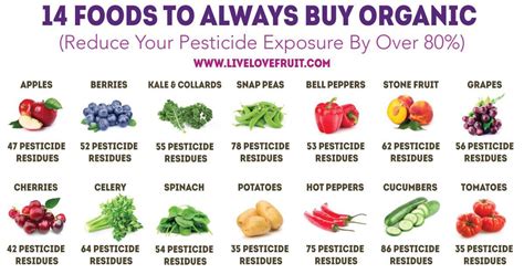 Top 14 Foods To Buy Organic Reduce Your Pesticide Exposure By Over 80
