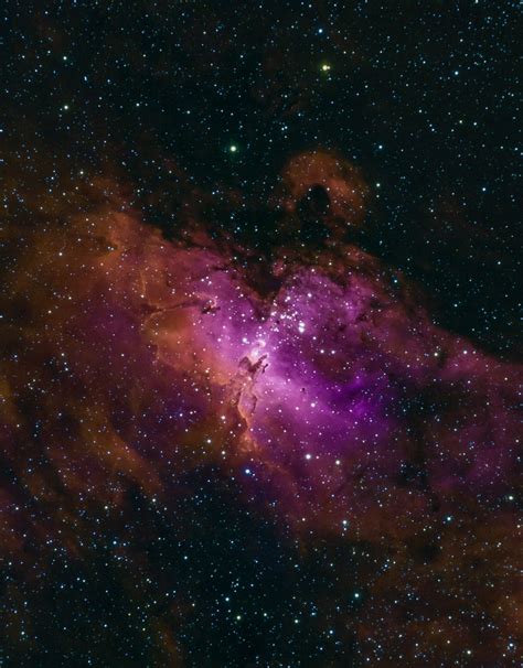 M16 The Eagle Nebula In Narrowband Sky And Telescope Sky And Telescope