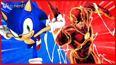Sonic Vs Flash Batalha Mortal Youtube
