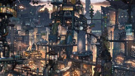 Anime Cityscapes In 2021 Anime Scenery Wallpaper Anime Scenery