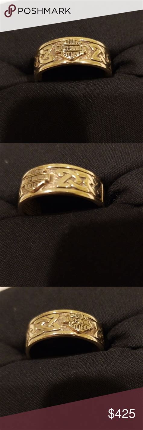 Authentic Harley Davidson 10k Yellow Gold Ring Yellow Gold Rings