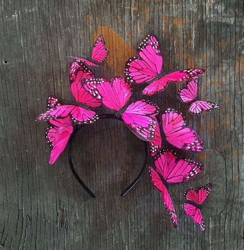 Mexican Pink Monarch Butterfly Crown Butterfly Crown Pink Butterfly