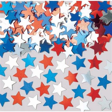 Red White And Blue Confetti Election Night Party Star Confetti