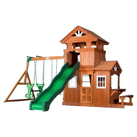 Backyard Discovery Shenandoah Residential Wood Playset In The Wood