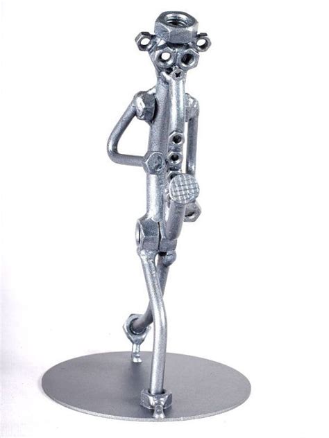 saxofonista metaldiorama metal arte escultura metal art welded metal art sculpture scrap metal