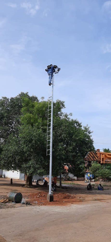 Mild Steel Octagonal Minimast Lighting Pole 8m 12m At Rs 20000piece