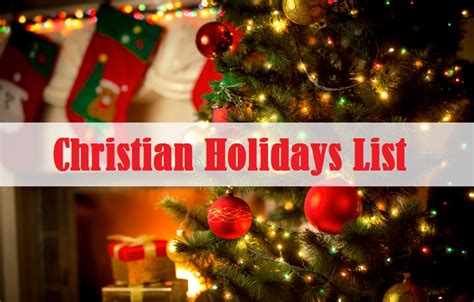 Christian Holidays 2024 Full List Edudwar