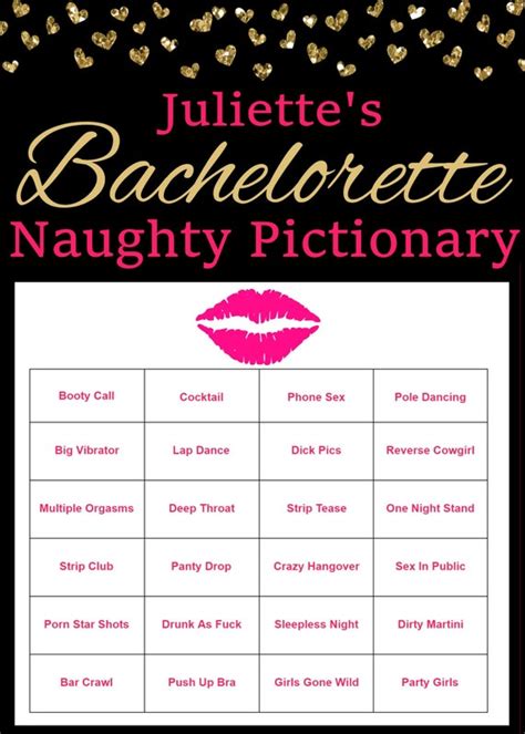Items Similar To Personalized Bachelorette Party Games Dirty