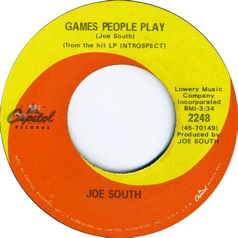 Games People Play Joe South 1969 Music Memories Oldies Music