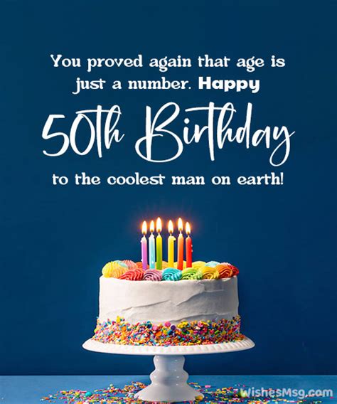 Happy 50th Birthday Wishes And Messages Wishesmsg