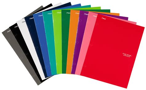 Mead 25940411 Five Star Assorted Four Pocket Folder In Store Only