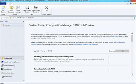 A Quick Look At System Center Configuration Manager Technical Preview