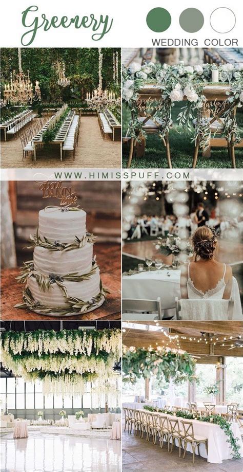 30 Greenery Wedding Color Ideas Youll Love Hi Miss Puff Rustic