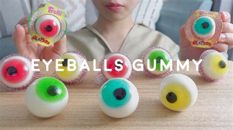 【咀嚼音】目玉グミを食べる【asmreatingsounds】eyeballs Glotzer Gummy Trolli Youtube