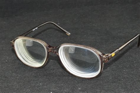 Unisex 70s Style Retro High Myopia High Myopic Myodisc Glasses Large