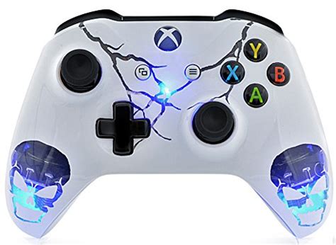 Skulls White Xbox One S Un Modded Custom Controller Unique Design With