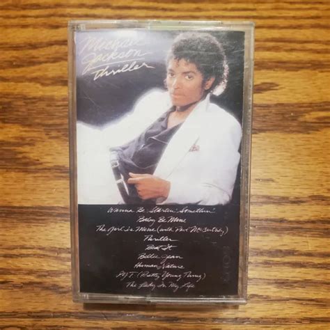 Michael Jackson Thriller Original 1982 Cassette Tape Epic Records 995
