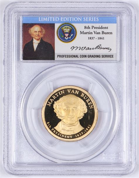 2008 S Martin Van Buren Presidential Dollar Hyatt Coins