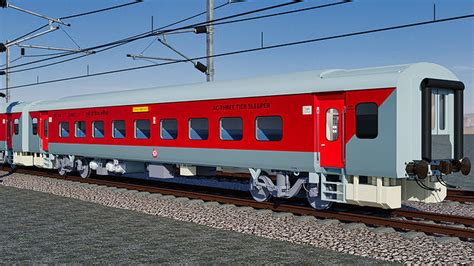 Indian Railways Lhb Ac 3 Tier Sleeper Coach With Interior 3d Model