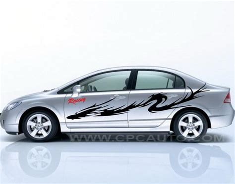 Buy Car Truck Decal Vinyl Graphics Side Body Stickers Dragon Flame Hyundai Black165 In 深圳 廣東省